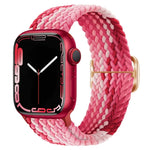 Buckle Nylon Braided Watch Band, For Apple Watch Series 8&7 41mm / SE 2&6&SE&5&4 40mm / 3&2&1 38mm, For Apple Watch Series 8&7 41mm / SE 2