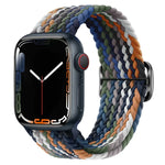 Buckle Nylon Braided Watch Band, For Apple Watch Series 8&7 41mm / SE 2&6&SE&5&4 40mm / 3&2&1 38mm, For Apple Watch Series 8&7 41mm / SE 2