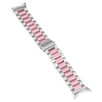Three Strains Stainless Steel Metal Watch Band, For Google Pixel Watch 4 / 3 / 2 / 1 41mm