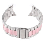 Three Strains Stainless Steel Metal Watch Band, For Google Pixel Watch 4 / 3 / 2 / 1 41mm