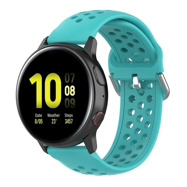 20mm Clasp Solid Color Sport Wrist Strap Watchband, For Huawei Watch GT2 42MM, For Galaxy Watch Active2 / Active