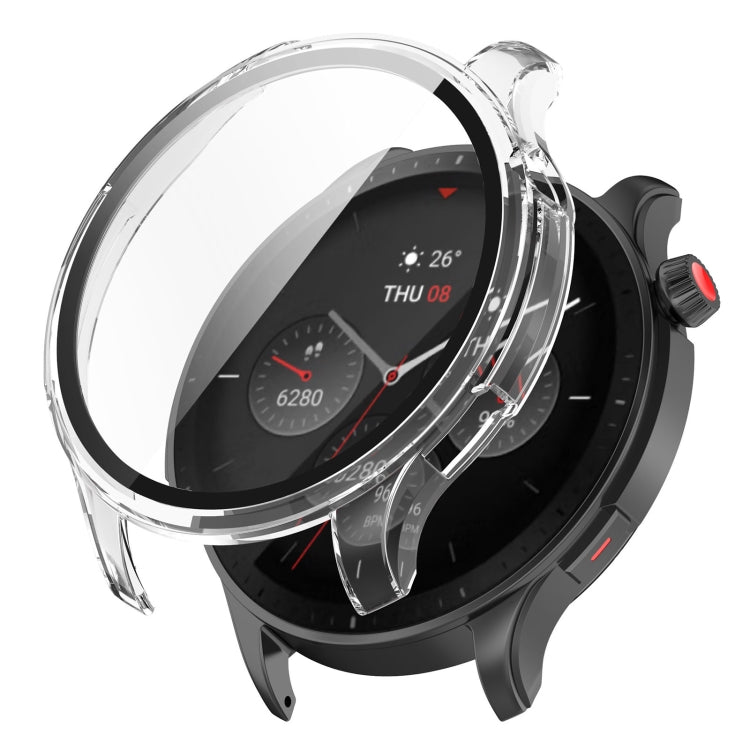 PC + Tempered Glass Integrated Protective Watch Case, For Amazfit GTR 4 / Amazfit GTR 4 Pro