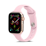 Thin Silicone Replacement Wrist Strap Watchband, For Apple Watch 5/4 44mm & 3/2/1 42mm, For Apple Watch 5/4 40mm & 3/2/1 38mm