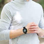 Genuine Leather Watch Band, For Fitbit Versa 4 / Sense 2