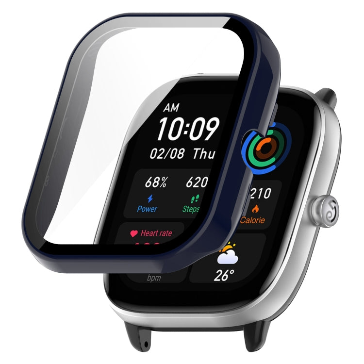 PC + Tempered Glass Integrated Protective Watch Case, For Amazfit GTS4 Mini