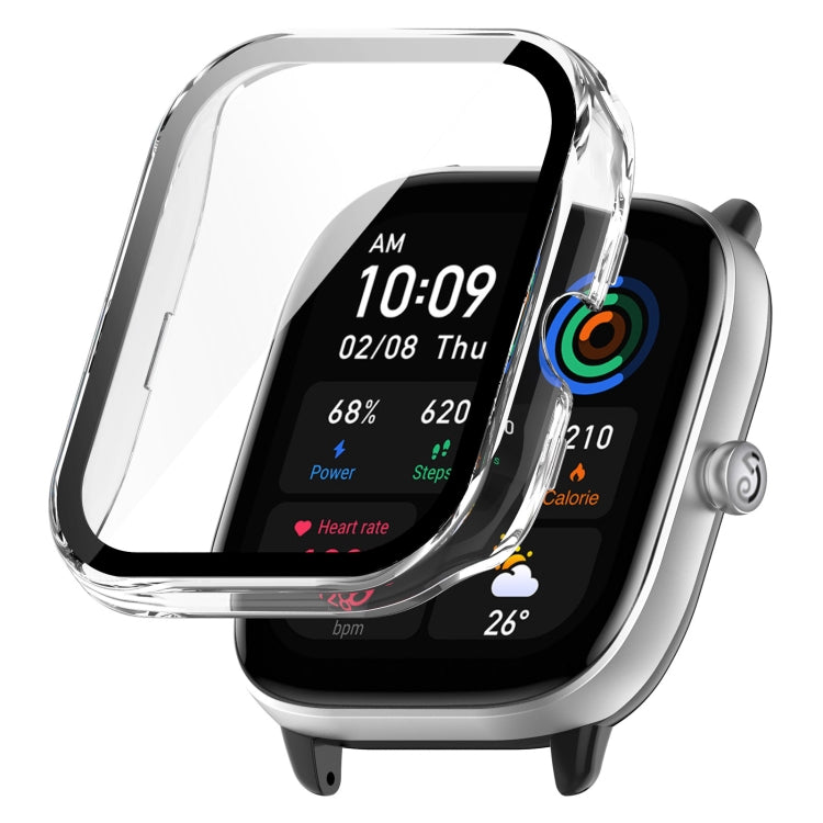 PC + Tempered Glass Integrated Protective Watch Case, For Amazfit GTS4 Mini