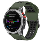 Quick Release Double Row Silicone Watch Band, For Garmin Descent G1 / Coros Vertix 22mm, For Garmin Enduro / Coros Vertix 2 26mm