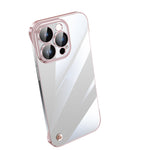 Electroplating Frameless Clear PC Phone Case, For iPhone 13 Pro Max, For iPhone 12, For iPhone 12 Pro, For iPhone 12 Pro Max