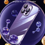 Electroplating Frameless Clear PC Phone Case, For iPhone 13 Pro Max, For iPhone 12, For iPhone 12 Pro, For iPhone 12 Pro Max