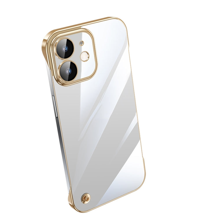 Electroplating Frameless Clear PC Phone Case, For iPhone 13 Pro Max, For iPhone 12, For iPhone 12 Pro, For iPhone 12 Pro Max