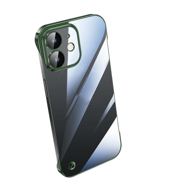 Electroplating Frameless Clear PC Phone Case, For iPhone 13 Pro Max, For iPhone 12, For iPhone 12 Pro, For iPhone 12 Pro Max
