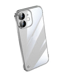 Electroplating Frameless Clear PC Phone Case, For iPhone 13 Pro Max, For iPhone 12, For iPhone 12 Pro, For iPhone 12 Pro Max