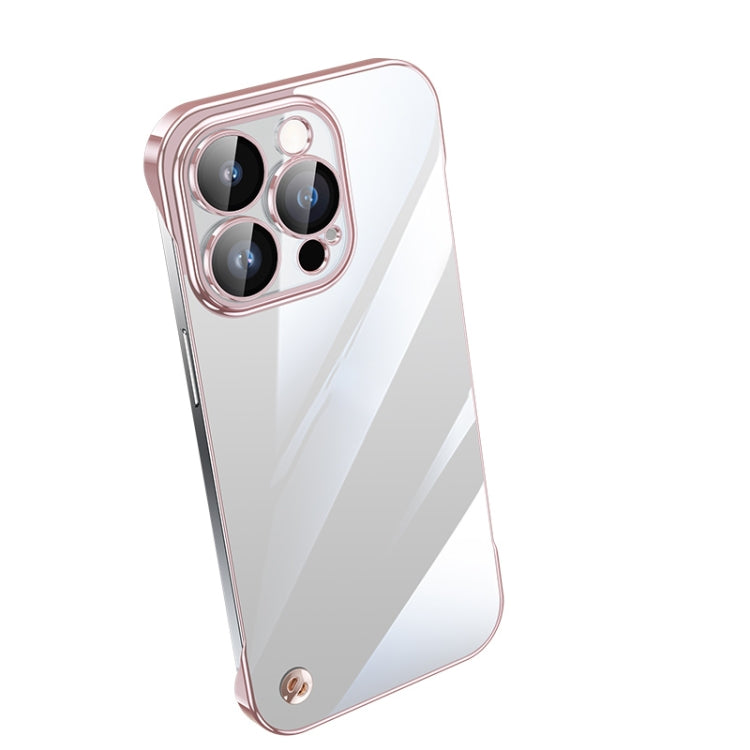 Electroplating Frameless Clear PC Phone Case, For iPhone 13 Pro Max, For iPhone 12, For iPhone 12 Pro, For iPhone 12 Pro Max