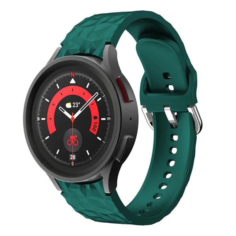 Rhombus Texture Silicone Watch Band, For Samsung Galaxy Watch 5 / Watch 5 Pro