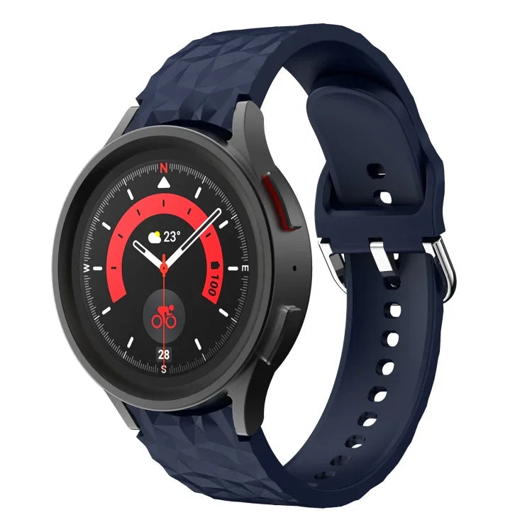 Rhombus Texture Silicone Watch Band, For Samsung Galaxy Watch 5 / Watch 5 Pro