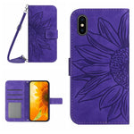 Skin Feel Sun Flower Pattern Flip Leather Phone Case, For iPhone XS Max