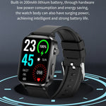 F100 1.7 inch HD Square Screen TPU Strap Smart Watch Supports Body Temperature Monitoring/Blood Oxygen Monitoring, TPU Strap(Black), TPU Strap(Red), TPU Strap(Blue)