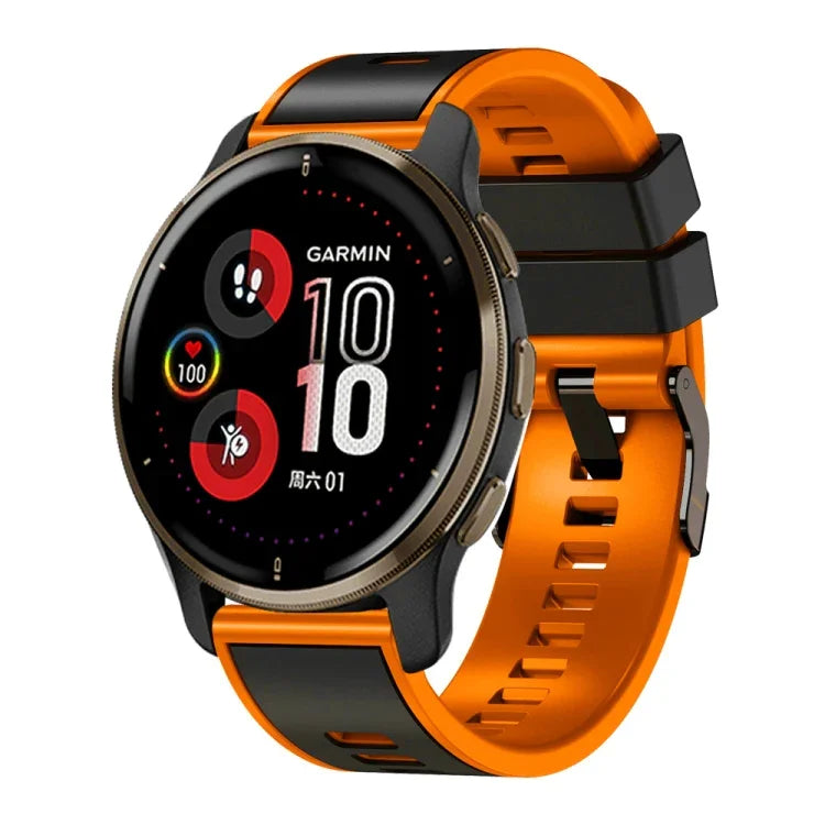 Plain Weave Two-color Silicone Watch Band, For Samsung Galaxy Watch 5 40mm / 44mm