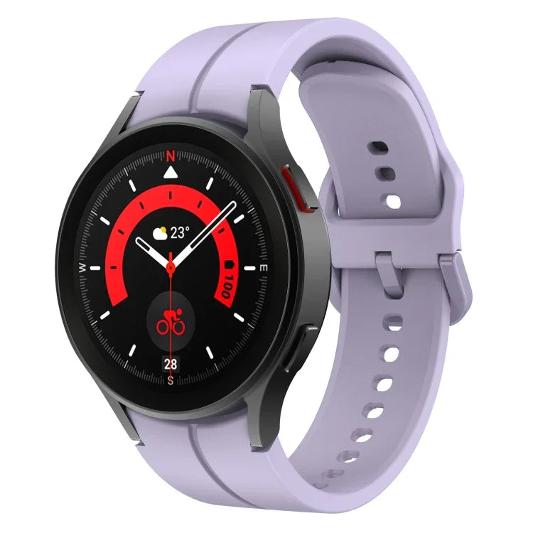 Colorful Buckle Silicone Watch Band, For Samsung Galaxy Watch 5 Pro 45mm