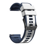 Plain Weave Two-color Silicone Watch Band, For Samsung Galaxy Watch 5 Pro 45mm