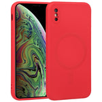 Liquid Silicone Full Coverage Shockproof Magsafe Phone Case, For iPhone X / XS, For iPhone XR, For iPhone XS Max