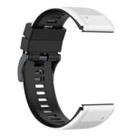 Two-color Silicone Watch Band, For Garmin Fenix 7, For Garmin Fenix 7X