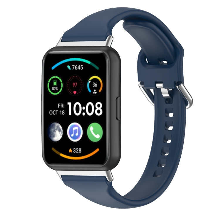 For Huawei Watch Fit 2 Small Waist Silicone Watch Band, S, L