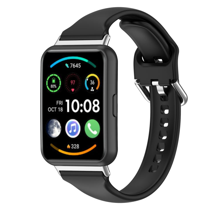 For Huawei Watch Fit 2 Small Waist Silicone Watch Band, S, L