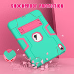 Contrast Color Silicone + PC Tablet Case with Holder, For iPad 10th Gen 10.9 2022