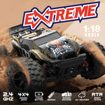 9307E 1:18 Full Scale Remote Control 4WD High Speed Car, 9307E(Black Yellow)