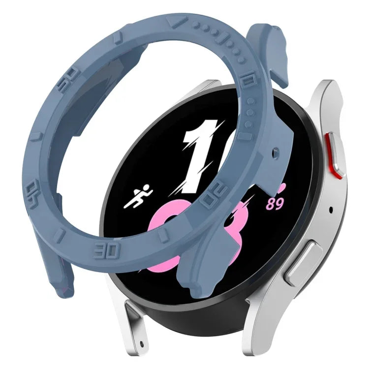 Half Coverage PC Watch Protective Case with Scale, For Samsung Galaxy Watch5 / Watch4 44 mm