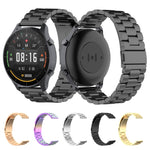 For Xiaomi Watch Color 22mm Three Beads Steel Wrist Strap Watchband