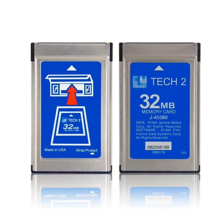 GM Tech T2 32MB Dedicated Data Card, English Version, For GM 1991-2013, For Opel 1997-2014, For Saab 1999-2012, For Isuzu K-line 1996-2014, For Isuzu Can-line 2006-2010, For Suzuki 2000-2006, For Holden 1999-2013