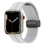 Solid Color Silicone Watch Band, For Apple Watch Ultra 49mm / Series 8&7 45mm / SE 2&6&SE&5&4 44mm, For Apple Watch Series 8&7 41mm / SE 2&6&SE&5&4 40mm / 3&2&1 38mm