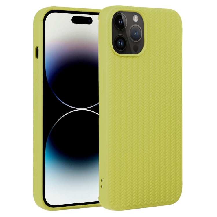 Weave Texture Silicone Phone Case, For iPhone 14, For iPhone 14 Plus, For iPhone 14 Pro, For iPhone 14 Pro Max, For iPhone 13