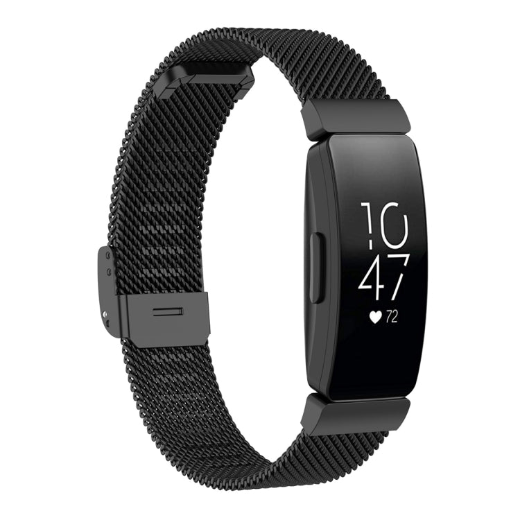 Stainless Steel Metal Mesh Wrist Strap Watch Band for Fitbit Inspire / Inspire HR / Ace 2, Size: L