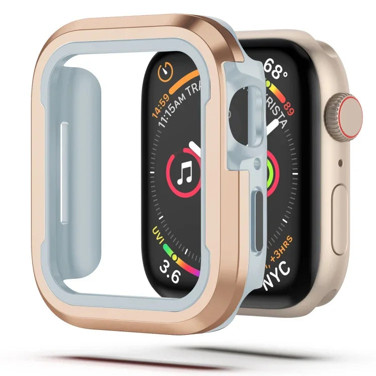 Aluminum Alloy + TPU 2 in 1 Protective Case, For Apple Watch Ultra 3 / 2 / 1 49mm, For Apple Watch  Series 9 / 8 / 7 45mm, For Apple Watch Series 6 / 5 / 4 / SE 44mm, For Apple Watch Series 9 / 8 / 7 41mm, For Apple Watch Series 6 / 5 / 4 / SE 40mm