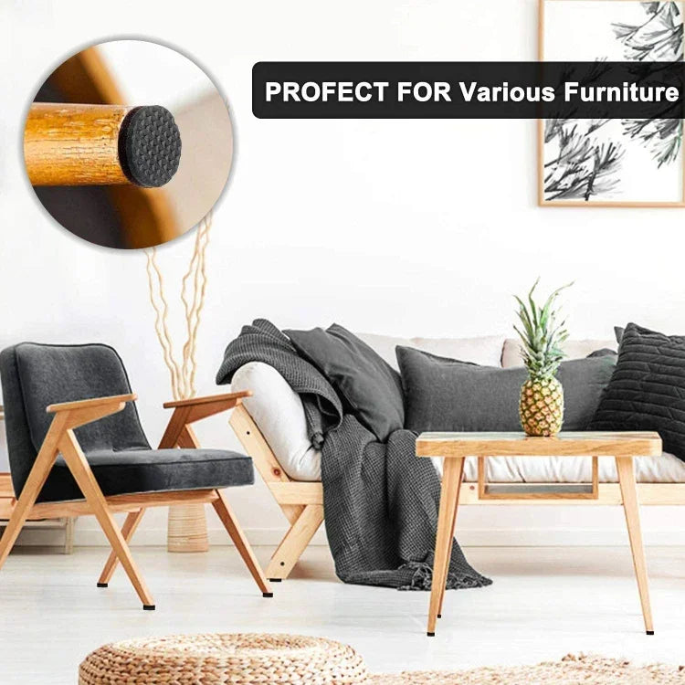 40 in 1 38mm Round Plaid EVA Table Sofa Slip-proof Noise-reducing Foot Pads, 38mm
