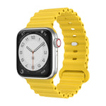 Silicone Watch Band, For Apple Watch Ultra 49mm / Series 8&7 45mm / SE 2&6&SE&5&4 44mm, For Apple Watch Series 8&7 41mm / SE 2&6&SE&5&4 40mm / 3&2&1 38mm