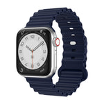 Silicone Watch Band, For Apple Watch Ultra 49mm / Series 8&7 45mm / SE 2&6&SE&5&4 44mm, For Apple Watch Series 8&7 41mm / SE 2&6&SE&5&4 40mm / 3&2&1 38mm