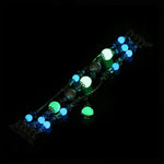 Luminous Agate Watchband, For Apple Watch 5 & 4 40mm / 3 & 2 & 1 38mm, For Apple Watch Ultra 49mm / Series 8&7 45mm / SE 2&6&SE&5&4 44mm / 3&2&1 42mm