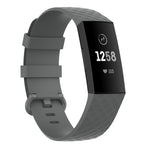 Silver Color Buckle TPU Wrist Strap Watch Band for Fitbit Charge 4 / Charge 4 SE / Charge 3 / Charge 3 SE, Size: S, Size: L