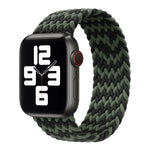 Nylon Single-turn Braided Watch Band For Apple Watch Series 8&7 41mm / SE 2&6&SE&5&4 40mm / 3&2&1 38mm, For Apple Watch Series 8&7 41mm,135mm, For Apple Watch Series 8&7 41mm, 135mm, For Apple Watch Series 8&7 41mm, 145mm