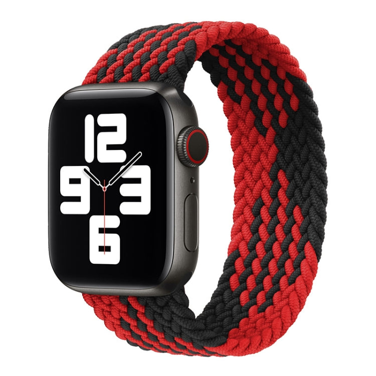 Nylon Single-turn Braided Watch Band For Apple Watch Series 8&7 41mm / SE 2&6&SE&5&4 40mm / 3&2&1 38mm, For Apple Watch Series 8&7 41mm,135mm, For Apple Watch Series 8&7 41mm, 135mm