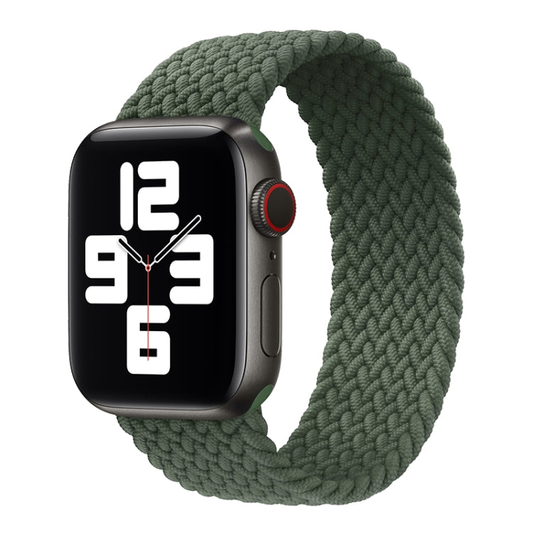 Nylon Single-turn Braided Watch Band For Apple Watch Series 8&7 41mm / SE 2&6&SE&5&4 40mm / 3&2&1 38mm, For Apple Watch Series 8&7 41mm,155mm, For Apple Watch Series 8&7 41mm, 155mm