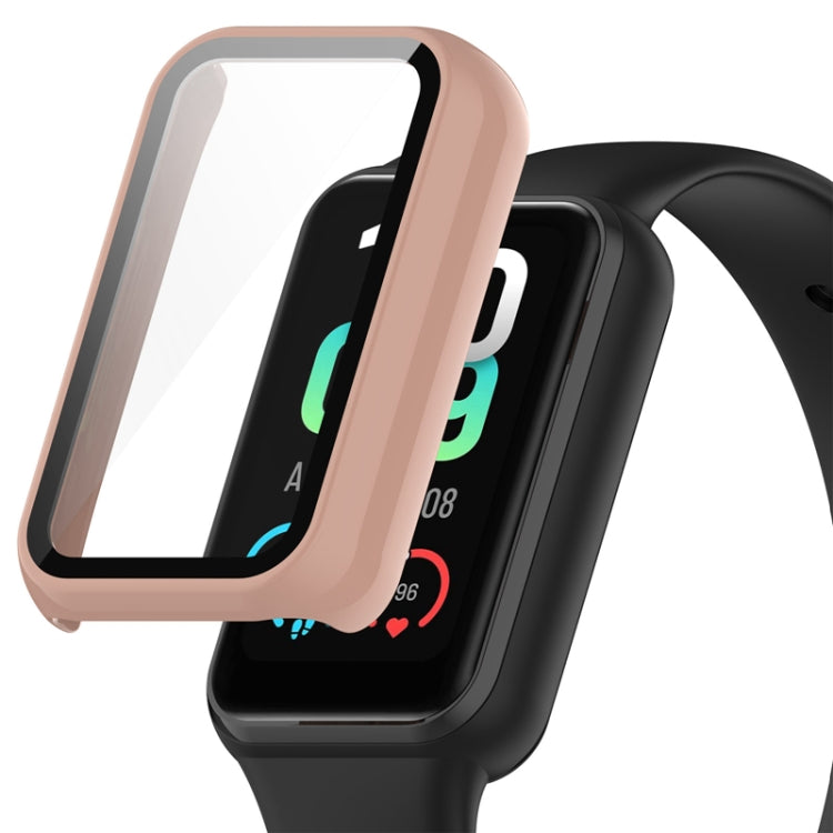 PC + Tempered Glass Integrated Protective Watch Case, For Amazfit Band 7