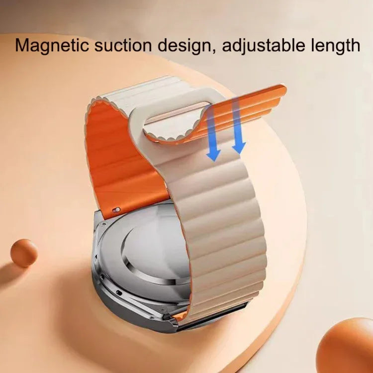 Reverse Buckle Magnetic Silicone Watch Band, For Google Pixel Watch 4 / 3 / 2 / 1 41mm
