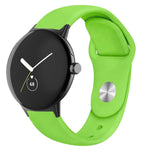 Solid Color Reverse Buckle Silicone Watch Band, For Google Pixel Watch 5 / 4 / 3 / 2 / 1 41mm, For Google Pixel Watch 4 / 3 / 2 / 1 41mm