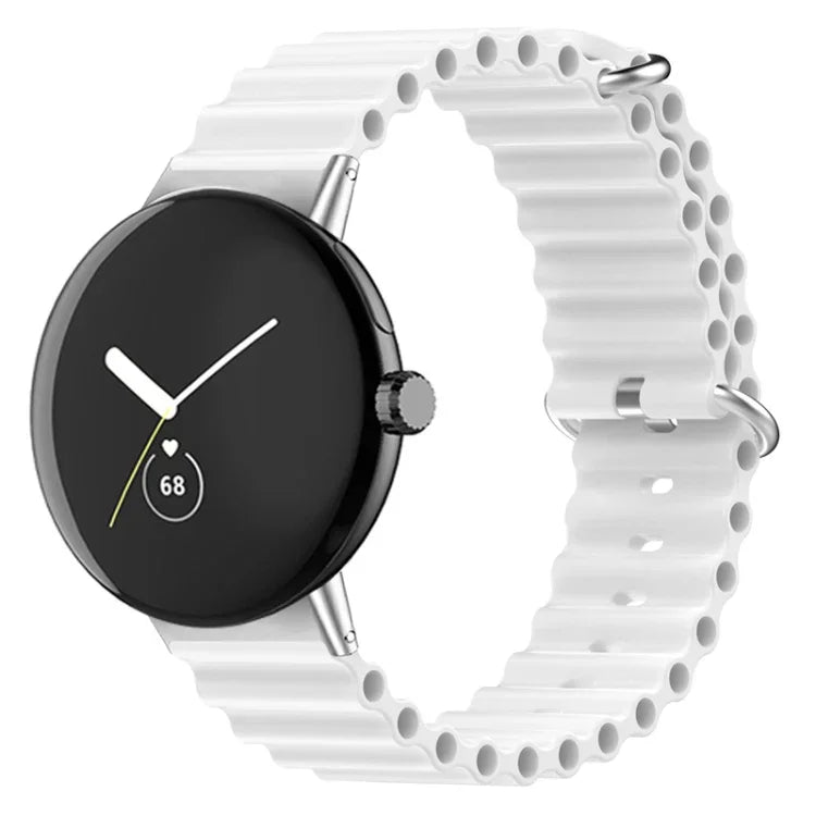 Ocean Silicone Watch Band, For Google Pixel Watch 4 / 3 / 2 / 1 41mm