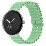 Ocean Silicone Watch Band, For Google Pixel Watch 4 / 3 / 2 / 1 41mm